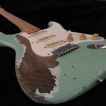 さよならSunburst!  Mint Green へ生まれ変る Greco SE-600 HEAVY RELIC