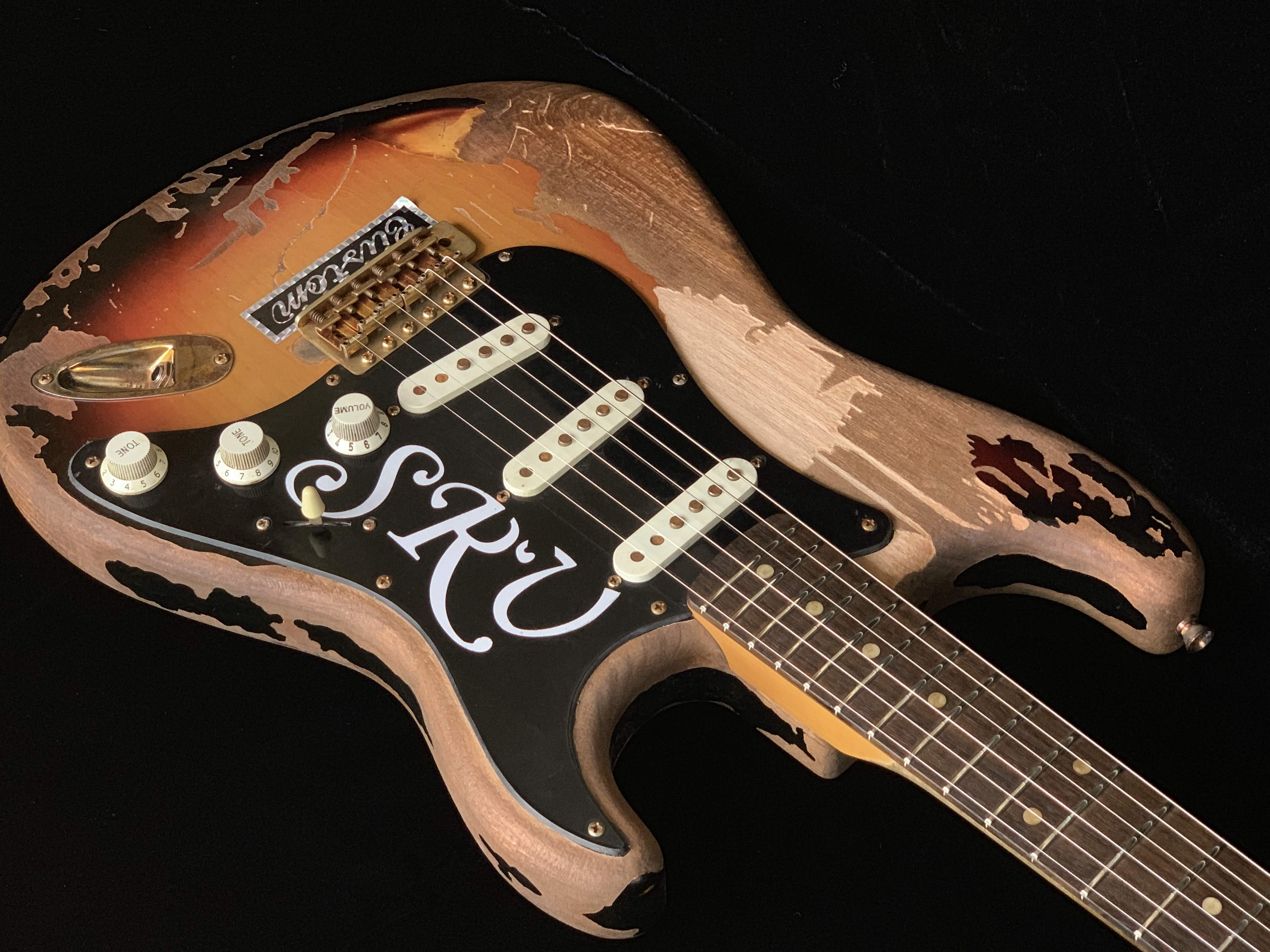 Remodeled Stevie Ray Vaughan Number One Aged Parts A0408007