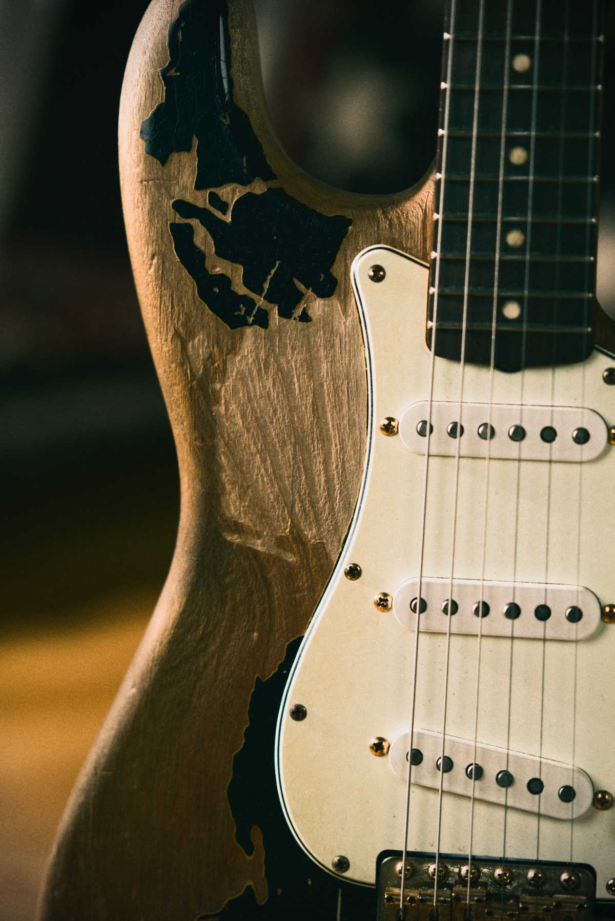 Remodeled John Mayer Black One Aged Parts A0408022