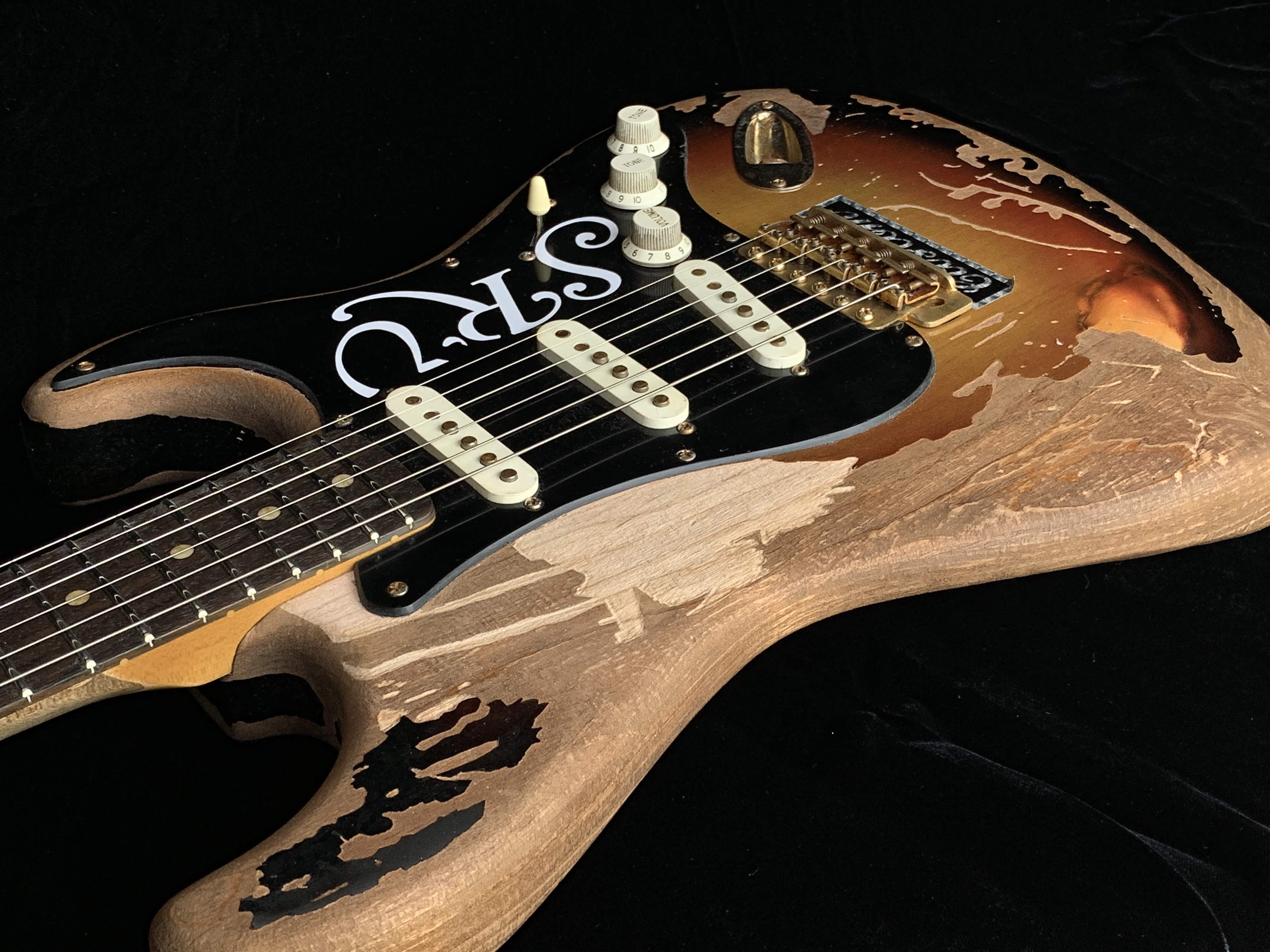 Remodeled Stevie Ray Vaughan Number One Aged Parts A0408008