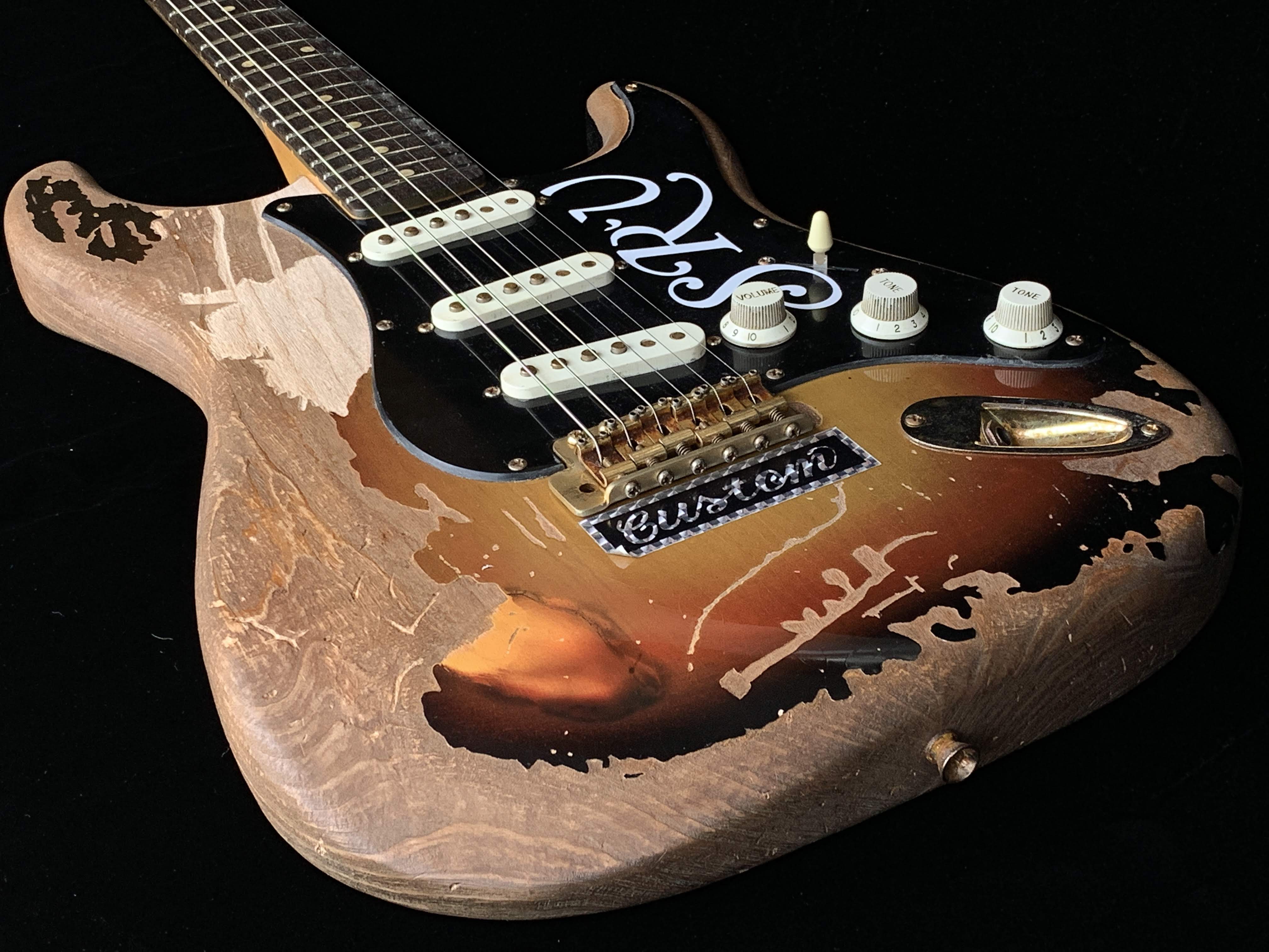 Remodeled Stevie Ray Vaughan Number One Aged Parts A0408008