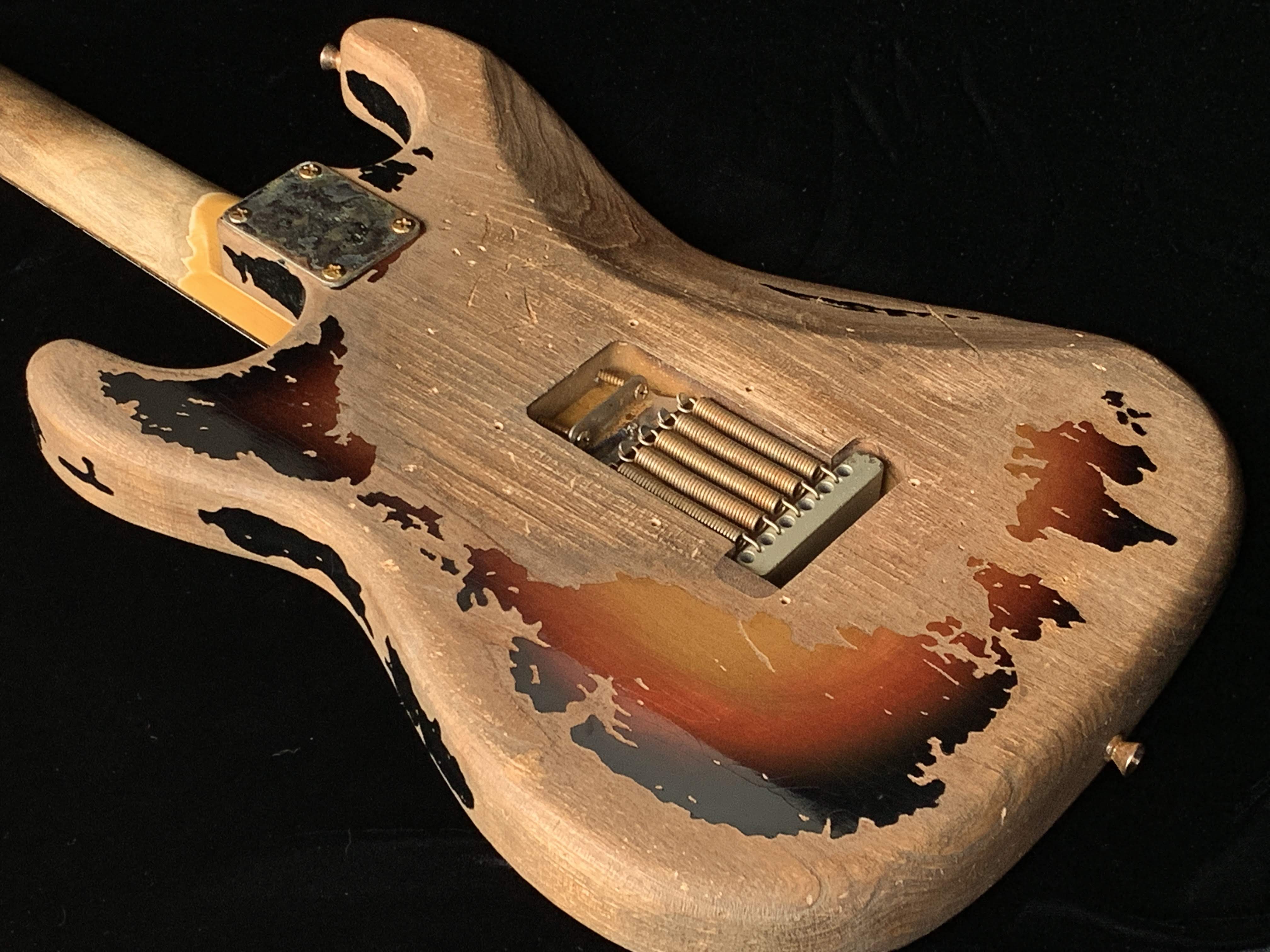 Remodeled Stevie Ray Vaughan Number One Aged Parts A0408008